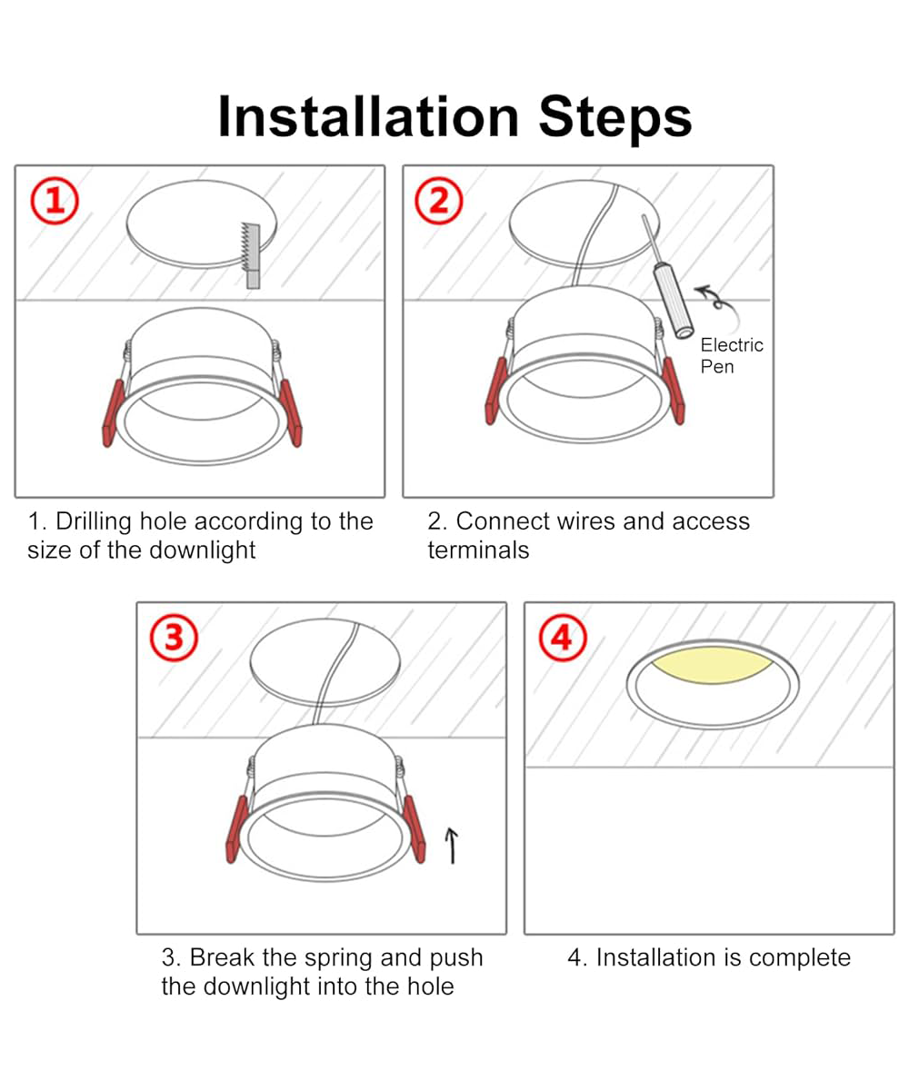 How to Install Recessed Downlights